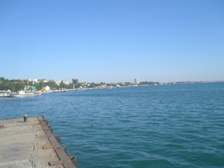 Obraz premium view of port of barcelona spain
