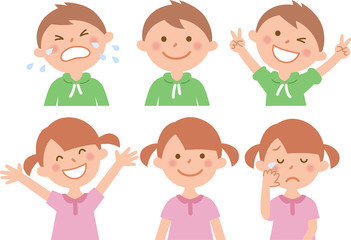 子供  表情  上半身