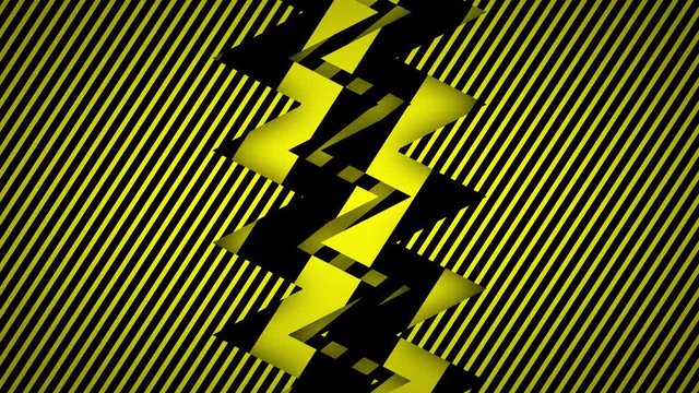 ボーダーとジグザク　縦　ループ