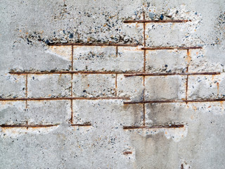 Concrete with iron grunge
