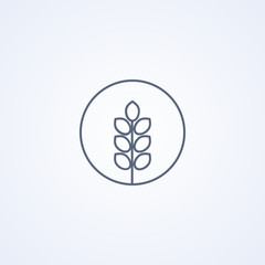 Agronomic industry, vector best gray line icon