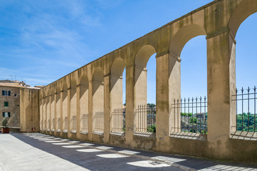 Arch wall of Pitigliano fortress