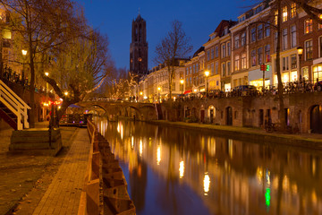 Canal And Dom Church Utrecht