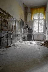 Voilages Ancien hôpital Beelitz Ruines de Beelitz-Heilstätten Lieu perdu Berlin Brandebourg  
