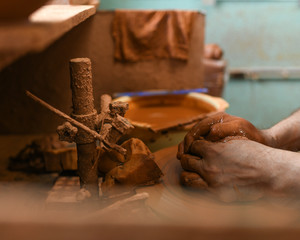 pottery production