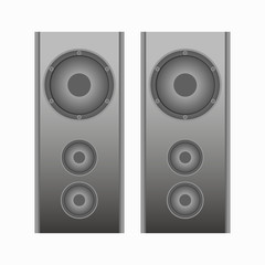 Two columns on a white background. Music. Vector illustration. EPS 10.