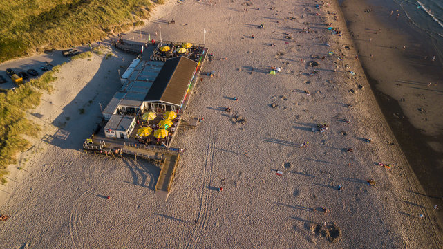 Strand von Callantsoog in den Niederlanden an der Nordsee