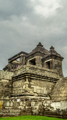 The gate made from stone of Ratu Boko Palace, Yogyakarta.. it is build by Java ancient kingdom Syailendra Dinasty  at 8th century AD