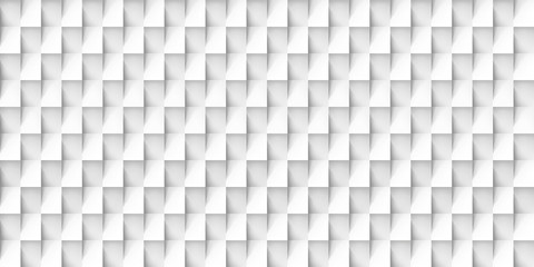 Volume realistic vector cubes texture, light geometric seamless tiles pattern, design white background for you projects 