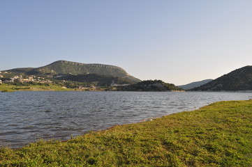 Fototapeta premium The beautiful Akrounta Dam in Cyprus
