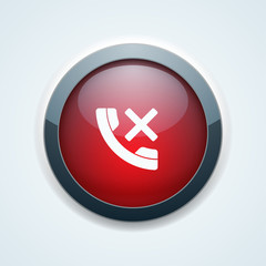 Obraz premium No Call Phone button illustration