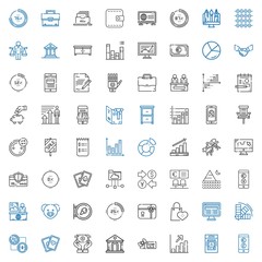 finance icons set