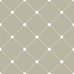 Geometric dotted vector white pattern. Seamless abstract modern texture for wallpapers and backgrounds