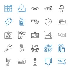 access icons set