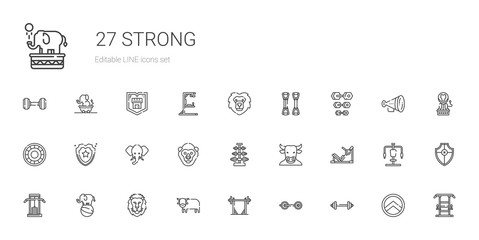 strong icons set