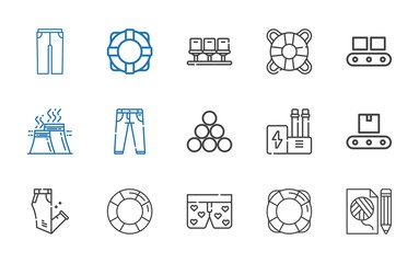 belt icons set