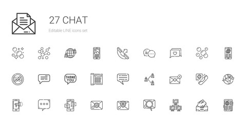 chat icons set
