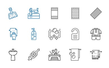toilet icons set