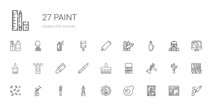 paint icons set