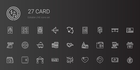 card icons set