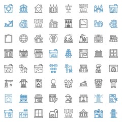 building icons set