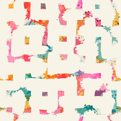 Template seamless abstract pattern. Can be used on packaging paper, fabric, background for different images, etc.