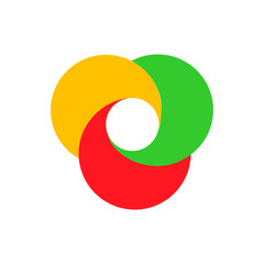 Abstract paper infografics in a circle shape. Vector eps10 illustration