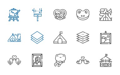 painting icons set