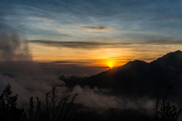 lever de soleil à Bali