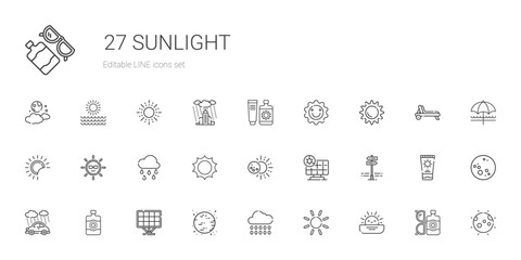 sunlight icons set
