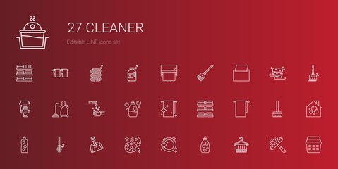 cleaner icons set