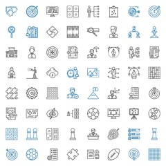 strategy icons set
