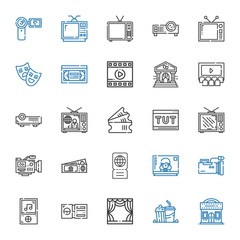 movie icons set