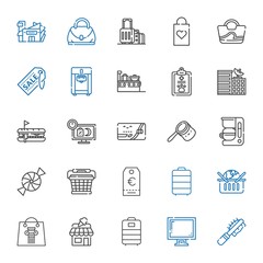 shop icons set