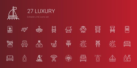 luxury icons set