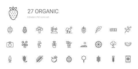 organic icons set