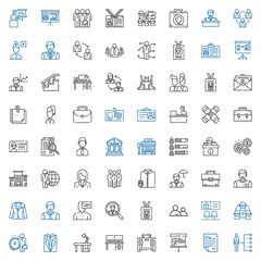businessman icons set