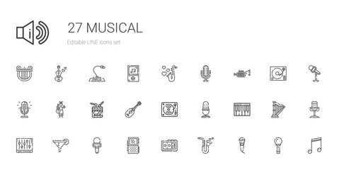 musical icons set