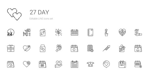 day icons set