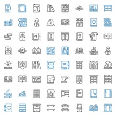 library icons set