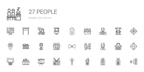people icons set