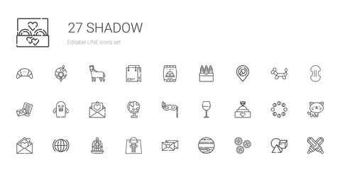 shadow icons set