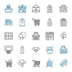basket icons set