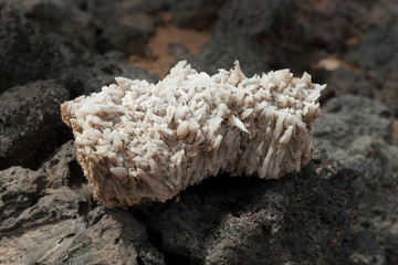 block of crystals of seesalt