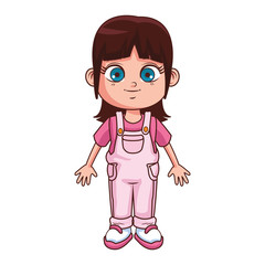 Cute girl cartoon