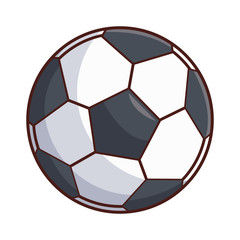 Fototapeta premium Soccer ball cartoon