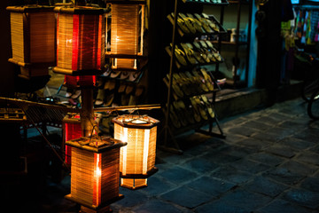 lentern on street hoi an vietnam