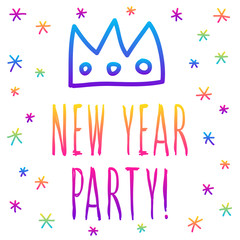 Abstract rainbow card background. Modern pattern for birthday card, party invitation, wallpaper, holiday shop sale poster, bag print, t shirt, workshop advertising etc.