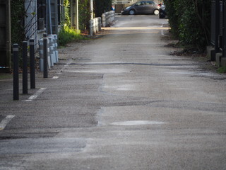 Street of the city of Grenoble, France