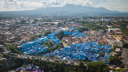 Fototapeta premium Kampung Biru Arema, Malang, East Java